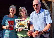 Builth Wells Committee raises hundreds from potato growing competition