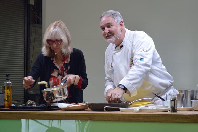 Cambrian Training Company’s executive chairman Arwyn Watkins, OBE, was one of the chef demonstrators from the Culinary Association of Wales at last year’s event.