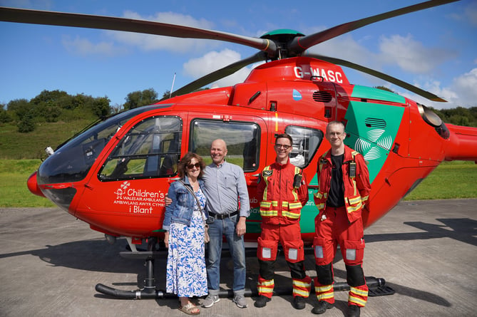 Brendan, Jayne and the medical crew