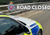 A481 between Builth Wells and Hundred House closed due to collision