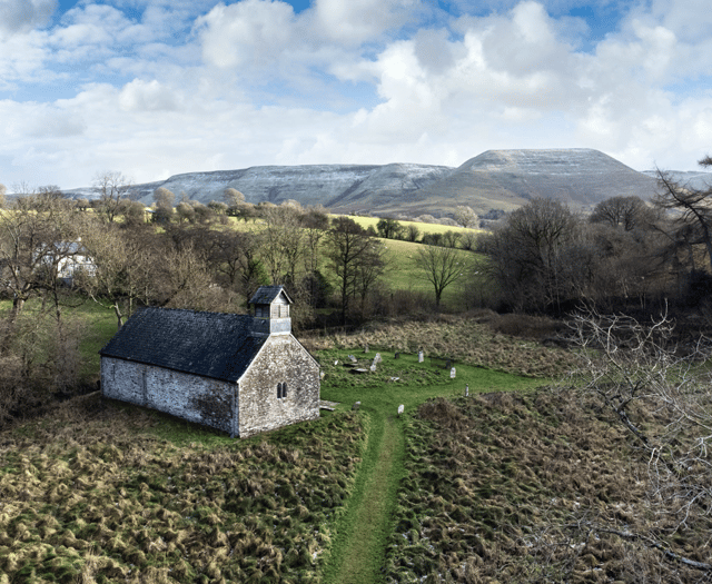 Paving slabs stolen from 13th century Beacons church