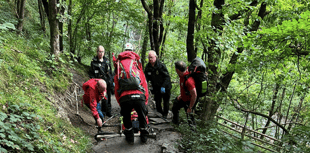 Mountain Rescue Team treat fallen walker in action-packed week