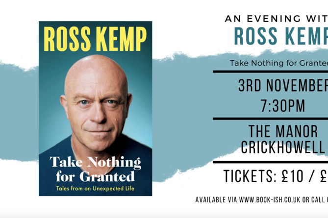 An Evening with Ross Kemp is being held at The Manor Hotel in Crickhowell