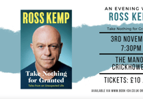 Ross Kemp to visit Crickhowell on book tour