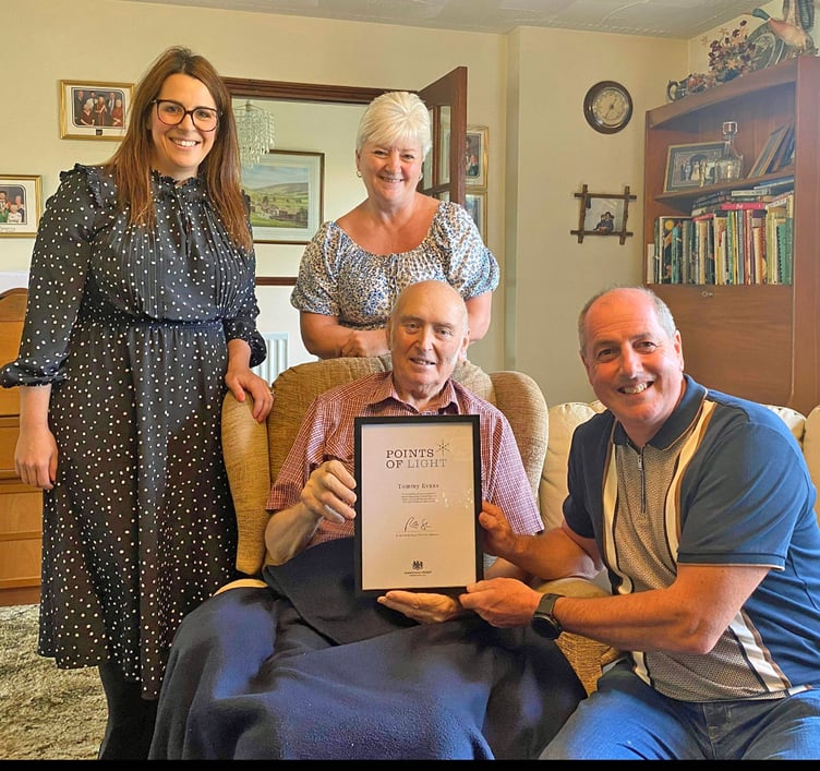 Tom Evans - Points of Light award.
