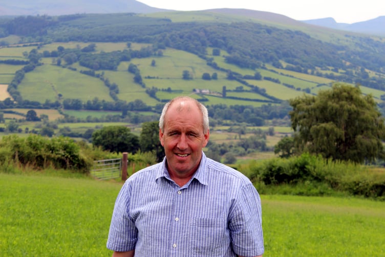 Richard Roderick at Newton Farm, Brecon