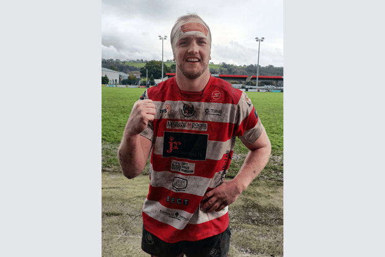 Llandovery skipper Jack Jones after the home win over Neath
