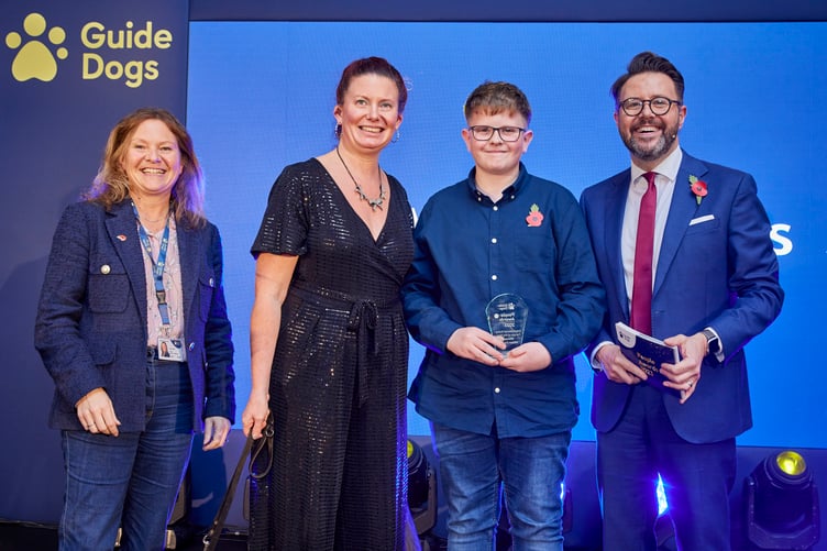 Mason Davies - Guide Dogs award