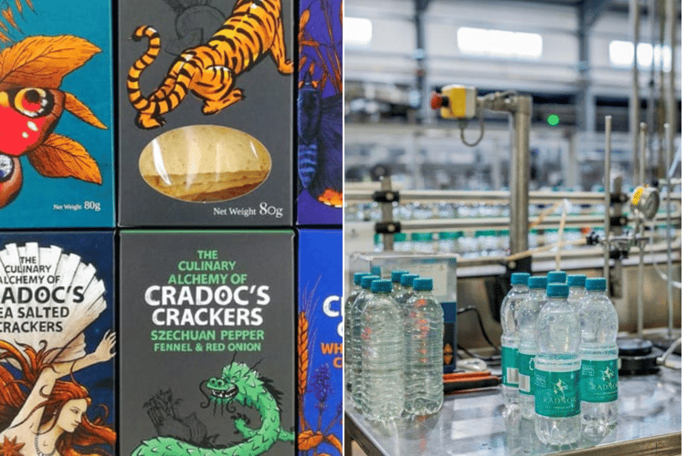 Cradoc Savoury Biscuits and Radnor Hills comp