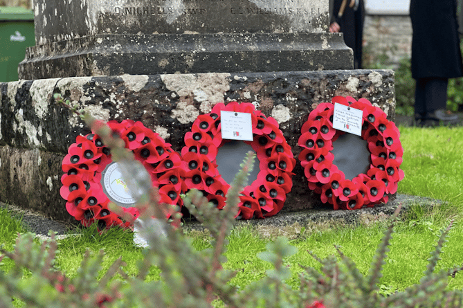 A wreath was laid by those in attendance
