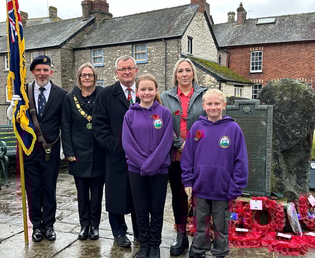 Gallery: Talgarth gatherss for Remembrance Day