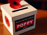 Appeal for stolen poppy fundraising box in Brecon