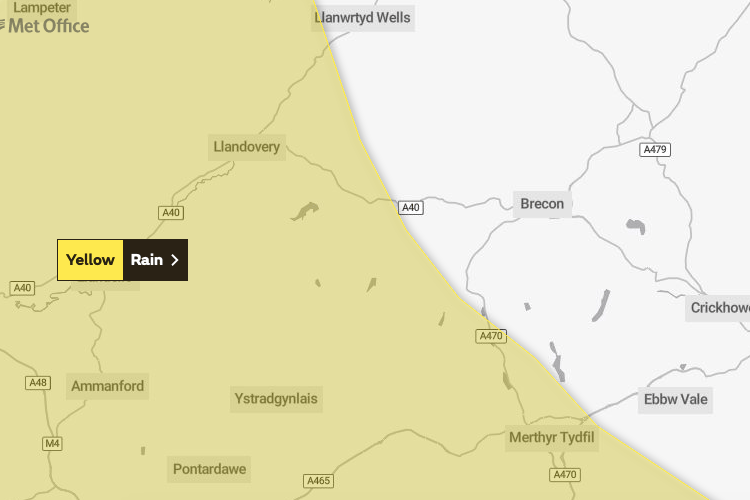 Weather map Met Office