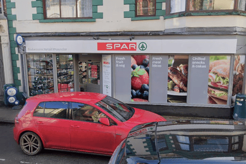 The SPAR store on Rhayader's West Street