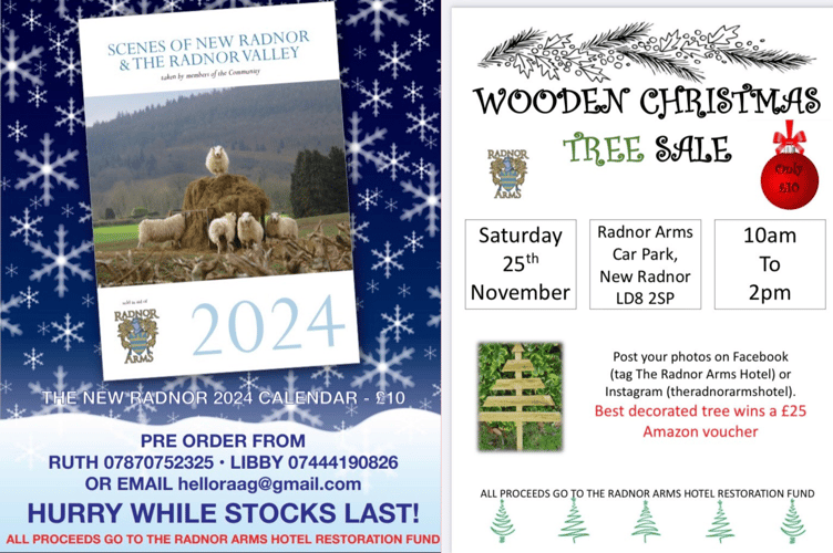 The calendar, titled Scenes of New Radnor and the Radnor Valley, features photos taken by members of the community. 