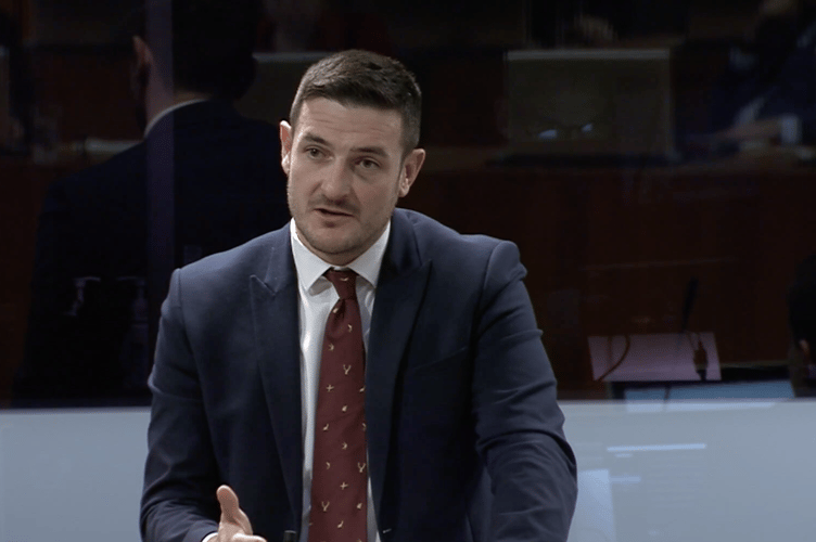 James Evans at the Senedd