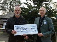 RWAS helps illuminate Builth Wells with £350 Christmas lights donation