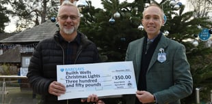 RWAS helps illuminate Builth Wells with £350 Christmas lights donation