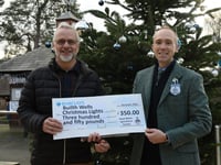RWAS helps illuminate Builth Wells with £350 Christmas lights donation