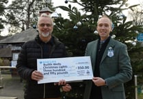 RWAS helps illuminate Builth Wells with £350 Christmas lights donation