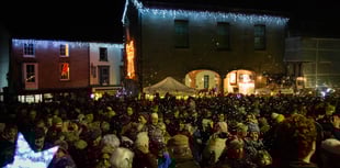 VIDEO: Hay's Christmas lights switch on in pictures!