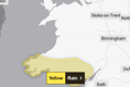 South Powys issued with yellow weather warning 