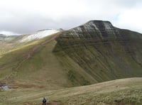 Mountain rescue in Brecon Beacons on Valentine's Day