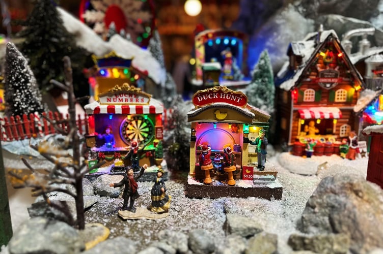 Some of the Christmas displays at the Old Railway Line