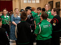 Talgarth young lifesaver meets Princess Anne on behalf of charity