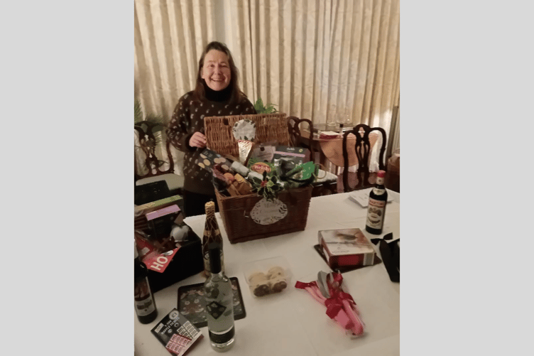 A jam-packed Christmas hamper was the main raffle prize