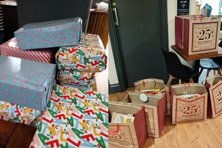 Wrapped gifts