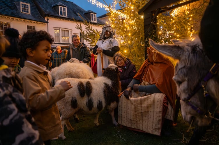 The event brought the Christmas story to life for Brecon residents