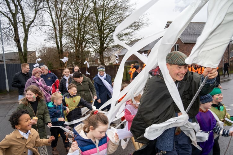 The event began shortly before 4pm at the Uplands estate