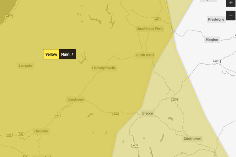 Wind and rain warning