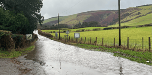 Floods reported in parts of Mid Wales
