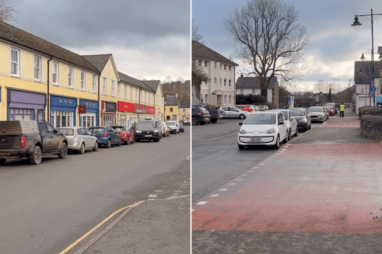 Parking restrictions Brecon