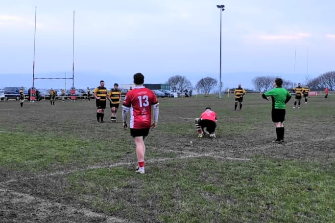 Dion tees up the match-winning kick