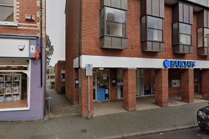 Barclays and Post Office in Builth Wells