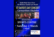 Builth Male Voice Choir get ready for St David's Day concert