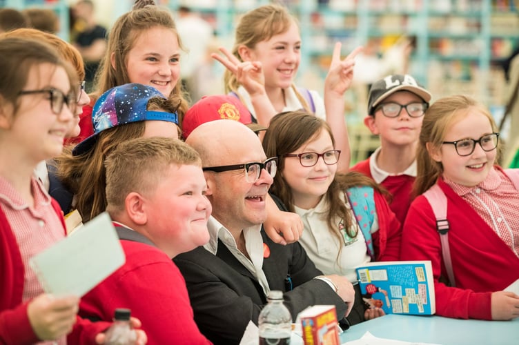 Harry Hill at Hay Festival 2019.