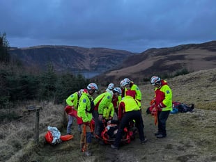 Brecon Mountain Rescue Team respond to injured man