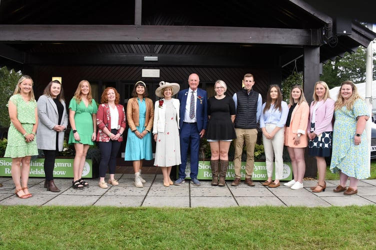 The 2023-2024 Rural Leadership cohort at the Royal Welsh Show Awards Ceremony in July 2023