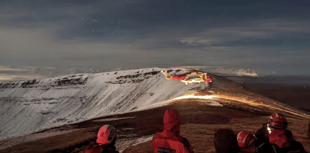 Brecon Mountain Rescue Team attend to injured walker on Corn Du