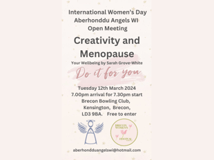 Aberhonddu Angels WI to host empowering meeting for Women's Day