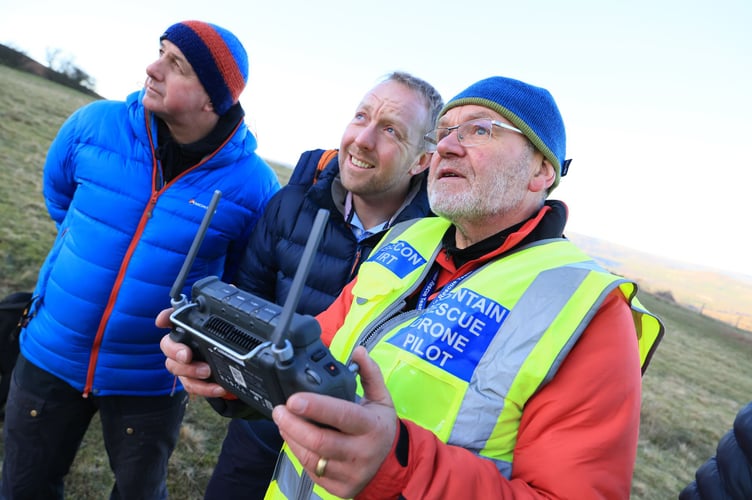 Thermal drone Brecon Mountain Rescue