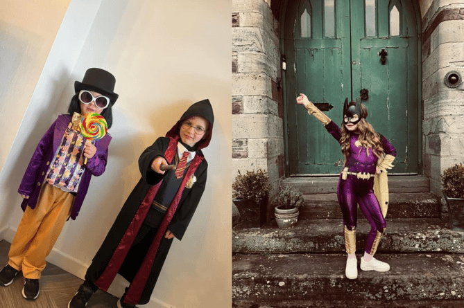 Kirsty’s daughter dressed as Batgirl. Jade’s children celebrated by dressing as Willy Wonka and Harry Potter.