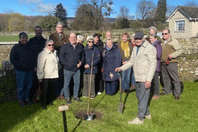93-year-old keen gardener and local to the area of Tretower, Reginald ‘Noel’ Williams planted a crab apple tree in the grounds of Tretower Village Hall on the 3rd of March, commemorating the coronation of King Charles III. 