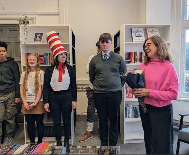 Hay Festival CEO opens new library at Powys School on World Book Day