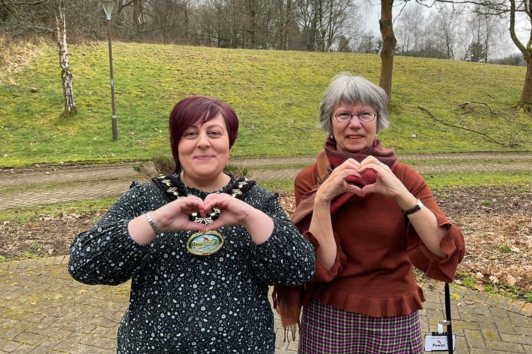 Cllr Beverley Baynham and Cllr Jackie Charlton