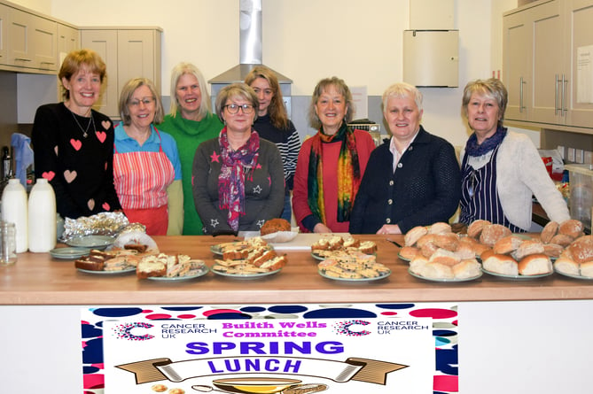 Builth Wells Cancer Research UK spring lunch